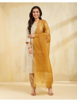 Fabindia - Mustard Silk Dupatta