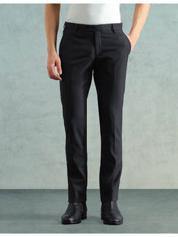 Arrow - Mens Straight Black Formal Trouser