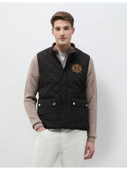 U.S. Polo Assn. Denim Co. - Mens High Neck Solid Quilted Black Jacket