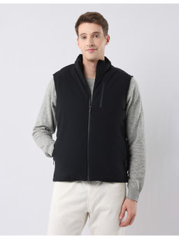 U.S. POLO ASSN. - Mens Solid Regular Fit Black Jacket