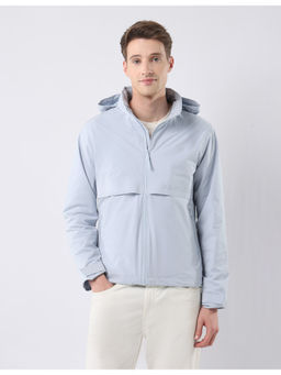 U.S. POLO ASSN. - Mens Solid Regular Fit Detachable Hood Jacket