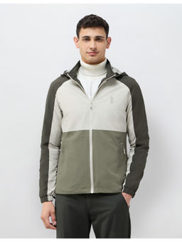 U.S. POLO ASSN. - Mens Colour Blocked Detachable Hood Jacket