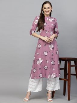 Stylum - Women's Floral Printed A-line Kurta