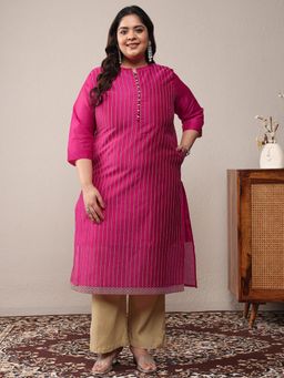 Libas - Pink Stripes Kurta