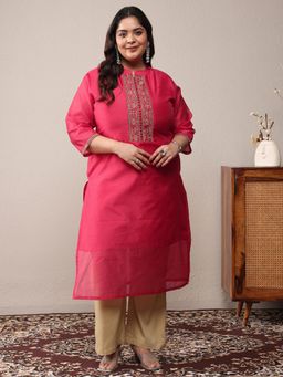 Libas - Pink EmbroidePink Kurta