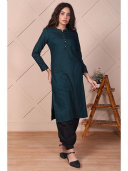 Aurelia - Green Solid Kurta