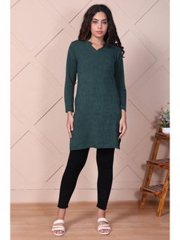 Aurelia - Green Textured Kurti