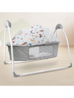 R for Rabbit - Grey Lullabies Plus Cradle Swing