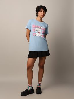 ONLY - Women Regular Fit Blue T-Shirt
