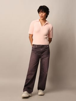 ONLY - Women Regular Fit Pink T-Shirt