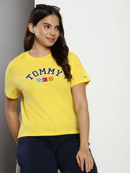 Tommy Hilfiger - Women Yellow Color T-Shirt