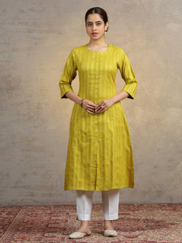 Cotton Culture - Light Green Pure Cotton Straight Kurta