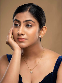 Sica Jewellery - 925 Silver Flower Jewellery Set