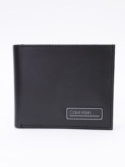 Calvin Klein - Solid Black Leather Wallet