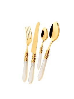 Bugatti - Aladdin Pvd Gold 24Pc Cutlery Set (Wooden Box)