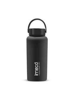 IMECO - Eco Carry Pro Stainless Steel Water Bottle - Matte Finish (1L, Black)