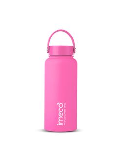 IMECO - Eco Carry Pro Stainless Steel Water Bottle - Matte Finish (1L, Pink)
