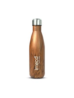 IMECO - Eco Log Stainless Steel Water Bottle (500 Ml, Brown)