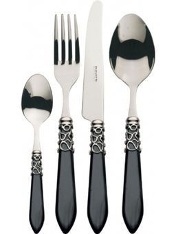 Bugatti - Melodia Black 24Pc Cutlery Set