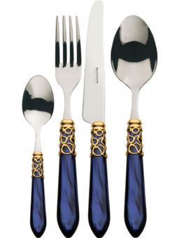 Bugatti - Melodia Blue Gold 24Pc Cutlery Set