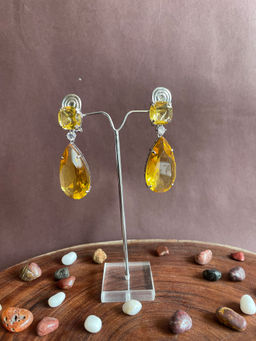 Nayaab by Sonia - Citrine Doublet Danglers