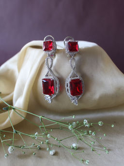 Nayaab by Sonia - Rouge Diamond Danglers