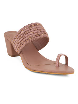 SCENTRA - Sana Peach Kolhapuri Heels