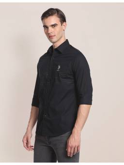U.S. POLO ASSN. - Abstract Print Cotton Casual Shirt