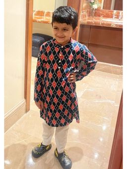 Mini Maana - Nikhil Multicolor Cotton Printed Kurta with Pant