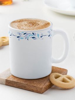 Larah by Borosil - 320Ml Skyleaf Opalware Tea-Coffee Mug Set