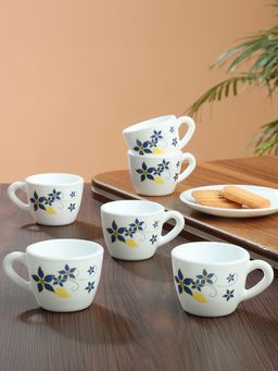 Larah by Borosil - 6Pc 90Ml Viva Opalware Tea-Coffee Set
