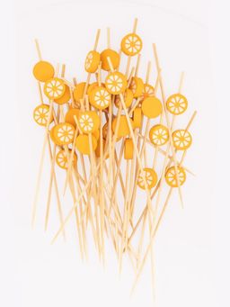 NATURALLY YOURS - Bamboo Round Skewers 12cm (Pack of 50 sticks) | Set of 2