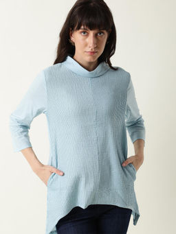 RAREISM - Blue Solid Plain Top