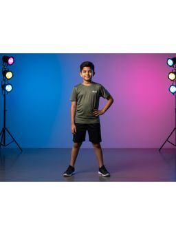 TRAINIKS - Core Jacquard Olive T-Shirt