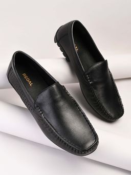REGAL - Black Mens Classic Leather Loafers