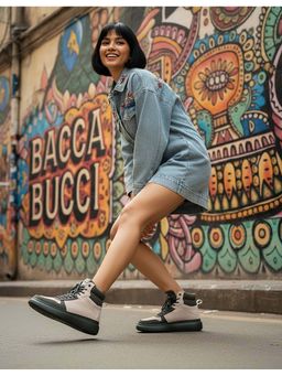 Bacca Bucci - Discovery Noir Women’s Mid-Top Sneakers Olive