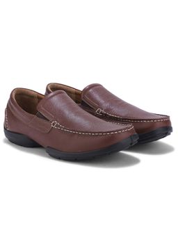 WOODLAND - Men Tan Slip-On Loafers