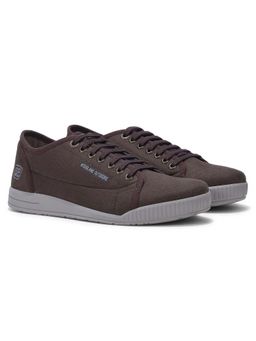 WOODLAND - Men Dark Brown Canvas Sneakers