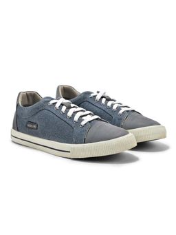 WOODLAND - Men Denim Canvas Lace-Up Sneakers