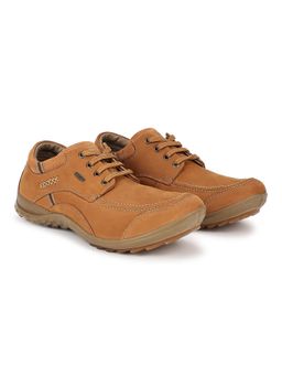 WOODLAND - Men Cashew Brown Sneakers