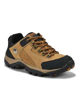 WOODLAND - Men Camel Lace-Up Sneakers