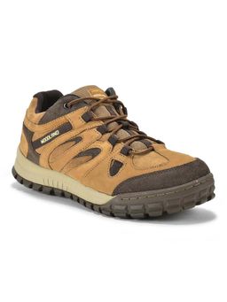 WOODLAND - Men Camel Lace-Up Sneakers