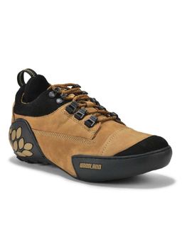 WOODLAND - Men Camel Colored Sporty Lace-Up Sneakers