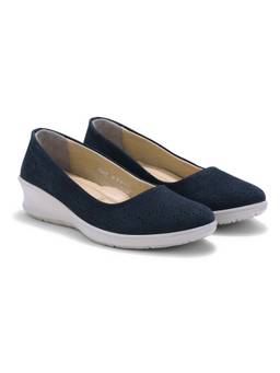 WOODS - Women Navy Blue Slip-On Shoes Ballerina