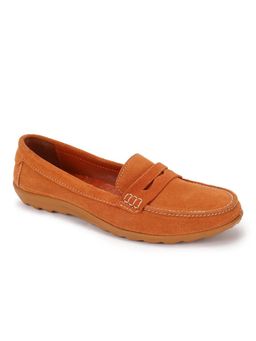 WOODLAND - Women Powder Orange Loafers