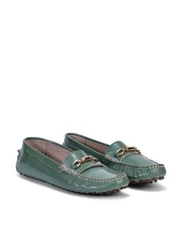WOODS - Women Green Loafers