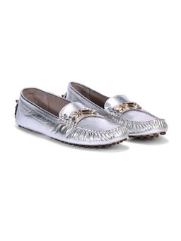 WOODS - Women Silver Loafers