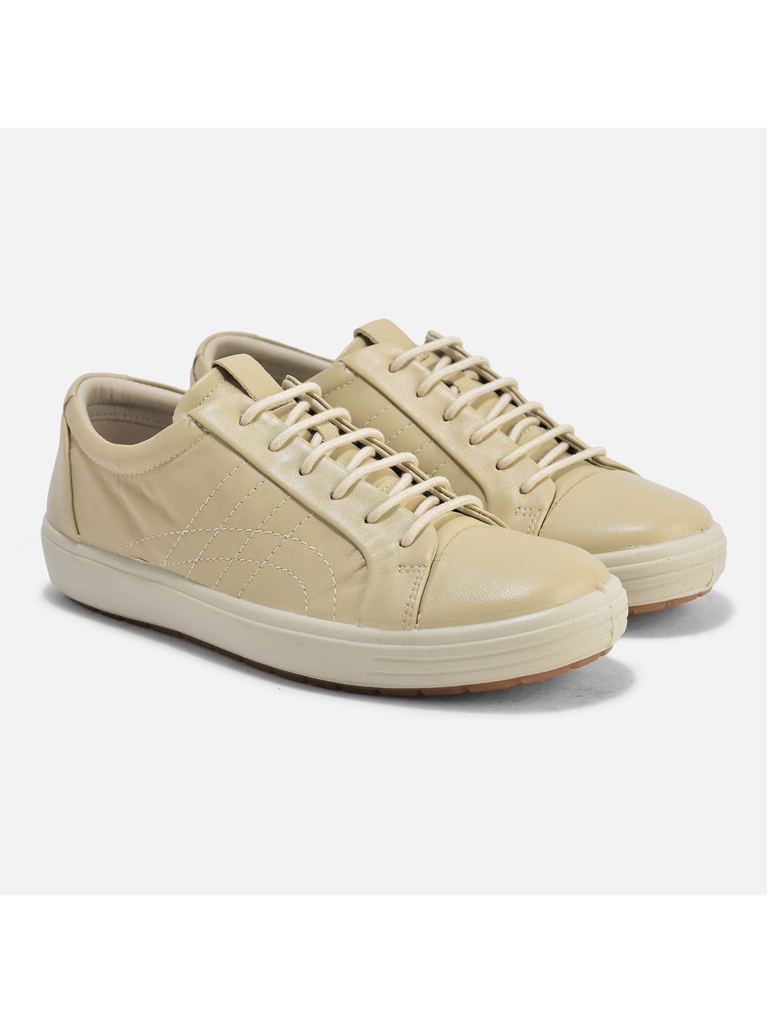 WOODLAND Women Beige Casual Sneakers Ladies