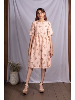 Silai Studio - Busy Monkeys Gathered Midi Dress