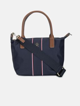 Tommy Hilfiger - Women Navy Blue Nylon Sling Bag with Detachable Strap